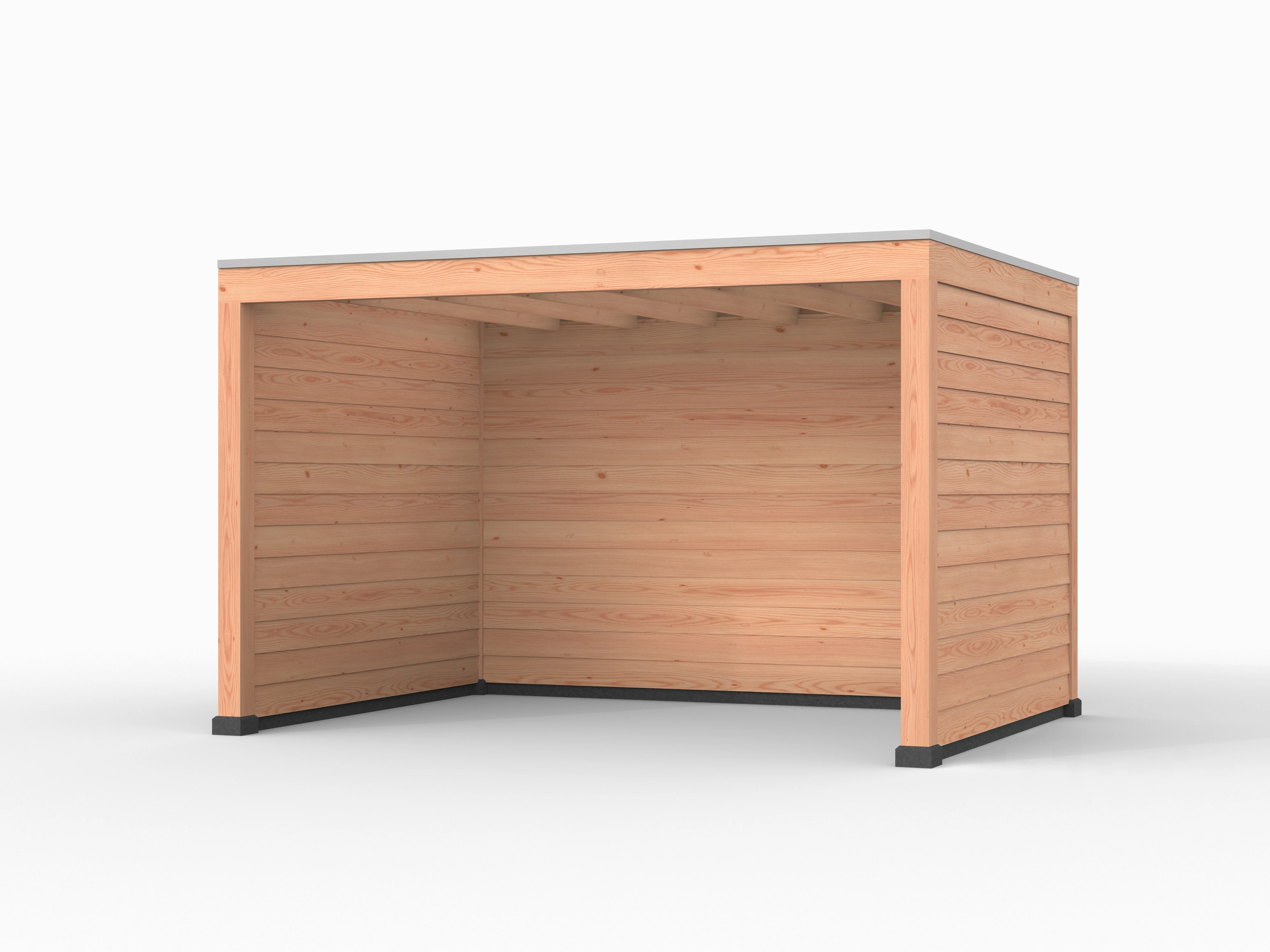 Douglas overkapping, 400 x 300, met achterwand en twee zijwanden, Westwood Elegant - Afbeelding 1